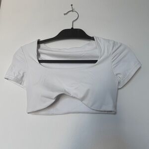 White Pcheebum Crop Top